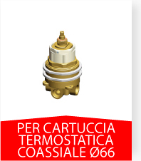 KIT ACCESSORI PERCARTUCCIA TERMOSTATICA COASSIALE Ø66